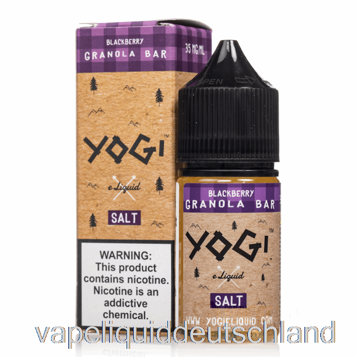 Brombeer-Müsliriegel – Yogi-Salze-E-Liquid – 30 Ml, 35 Mg Vape-Flüssigkeit